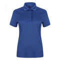 Royal - Front - Henbury Womens-Ladies Stretch Microfine Pique Polo Shirt