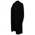 Black - Front - Henbury Womens-Ladies Long Line Open Cardigan