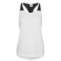 Arctic White - Front - AWDis Just Cool Womens-Ladies Girlie Smooth Workout Sleeveless Vest