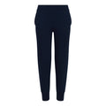 New French Navy - Front - AWDis Just Hoods Childrens-Kids Tapered Jogging Bottoms