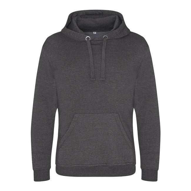 Charcoal - Front - AWDis Just Hoods Mens Graduate Heavyweight Hoodie