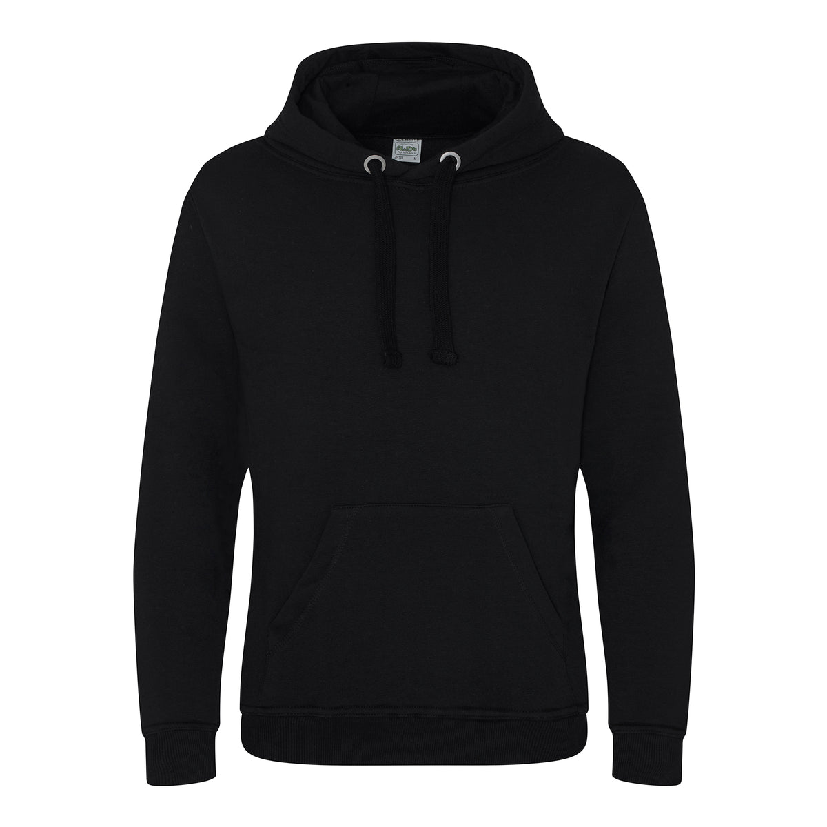 Jet Black - Front - AWDis Just Hoods Mens Graduate Heavyweight Hoodie