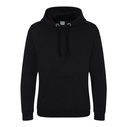 Jet Black - Front - AWDis Just Hoods Mens Graduate Heavyweight Hoodie