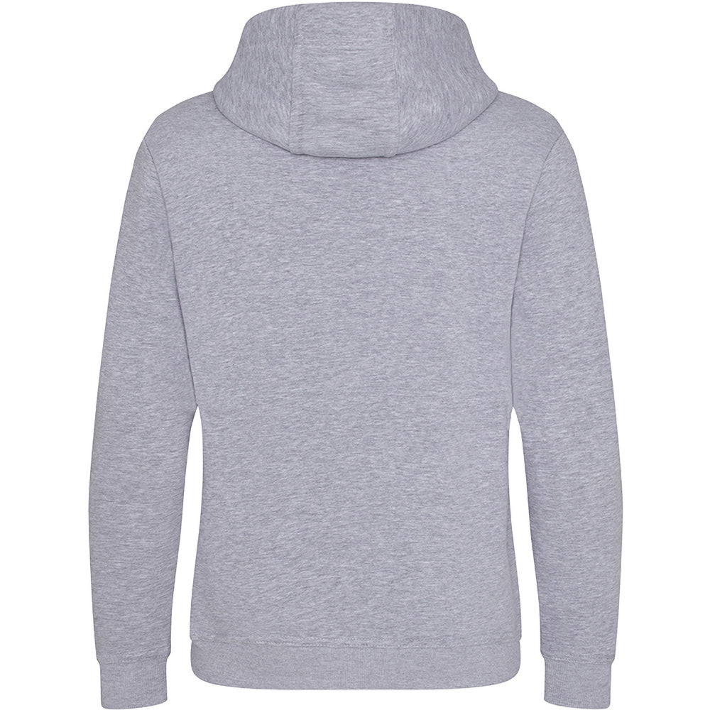 Heather Grey - Back - AWDis Just Hoods Mens Graduate Heavyweight Hoodie