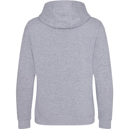 Heather Grey - Back - AWDis Just Hoods Mens Graduate Heavyweight Hoodie