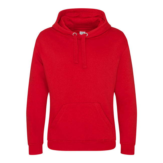 Fire Red - Front - AWDis Just Hoods Mens Graduate Heavyweight Hoodie