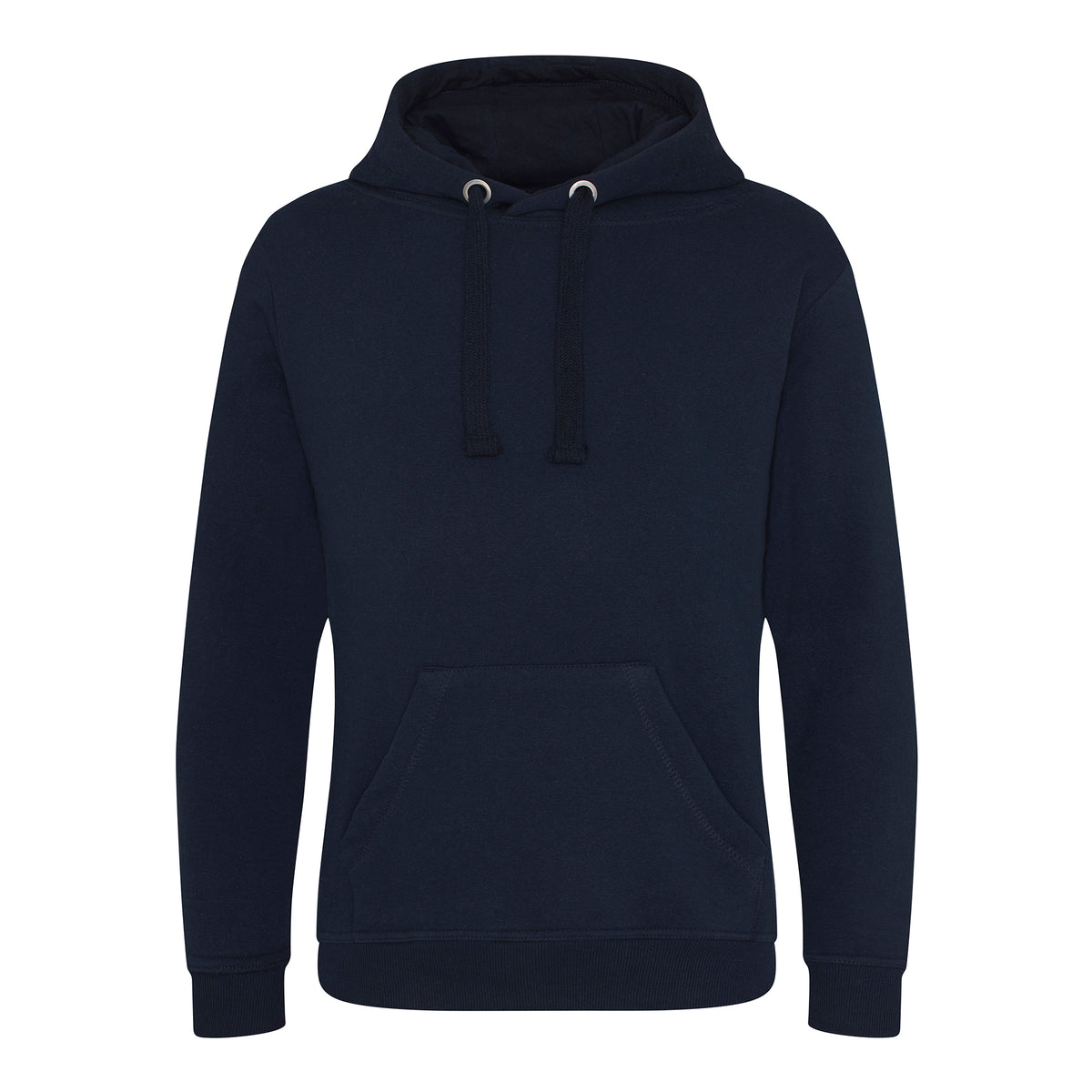 New French Navy - Front - AWDis Just Hoods Mens Graduate Heavyweight Hoodie
