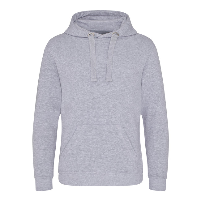 Heather Grey - Front - AWDis Just Hoods Mens Graduate Heavyweight Hoodie