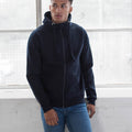 New French Navy - Back - AWDis Just Hoods Mens Graduate Heavyweight Full Zip Hoodie