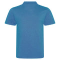Heather Sapphire - Back - AWDis Mens Tri-Blend Polo Shirt