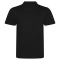 Solid Black - Back - AWDis Mens Tri-Blend Polo Shirt