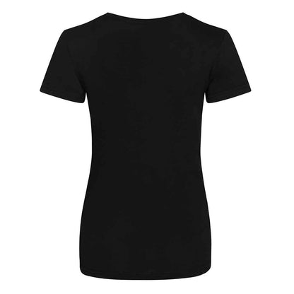 Solid Black - Back - AWDis Womens-Ladies Girlie Tri-Blend T-Shirt
