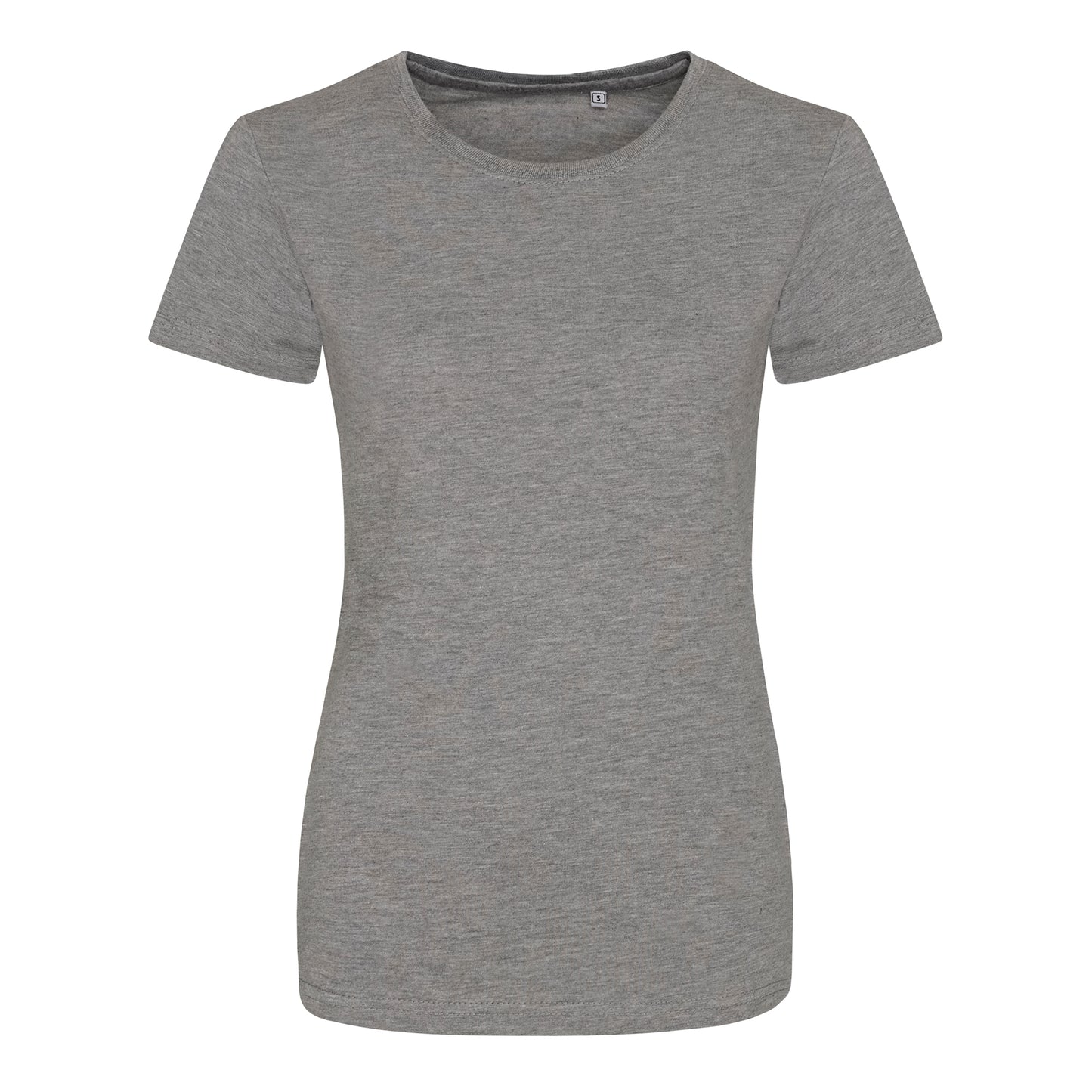 Heather Grey - Front - AWDis Womens-Ladies Girlie Tri-Blend T-Shirt