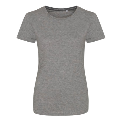 Heather Grey - Front - AWDis Womens-Ladies Girlie Tri-Blend T-Shirt