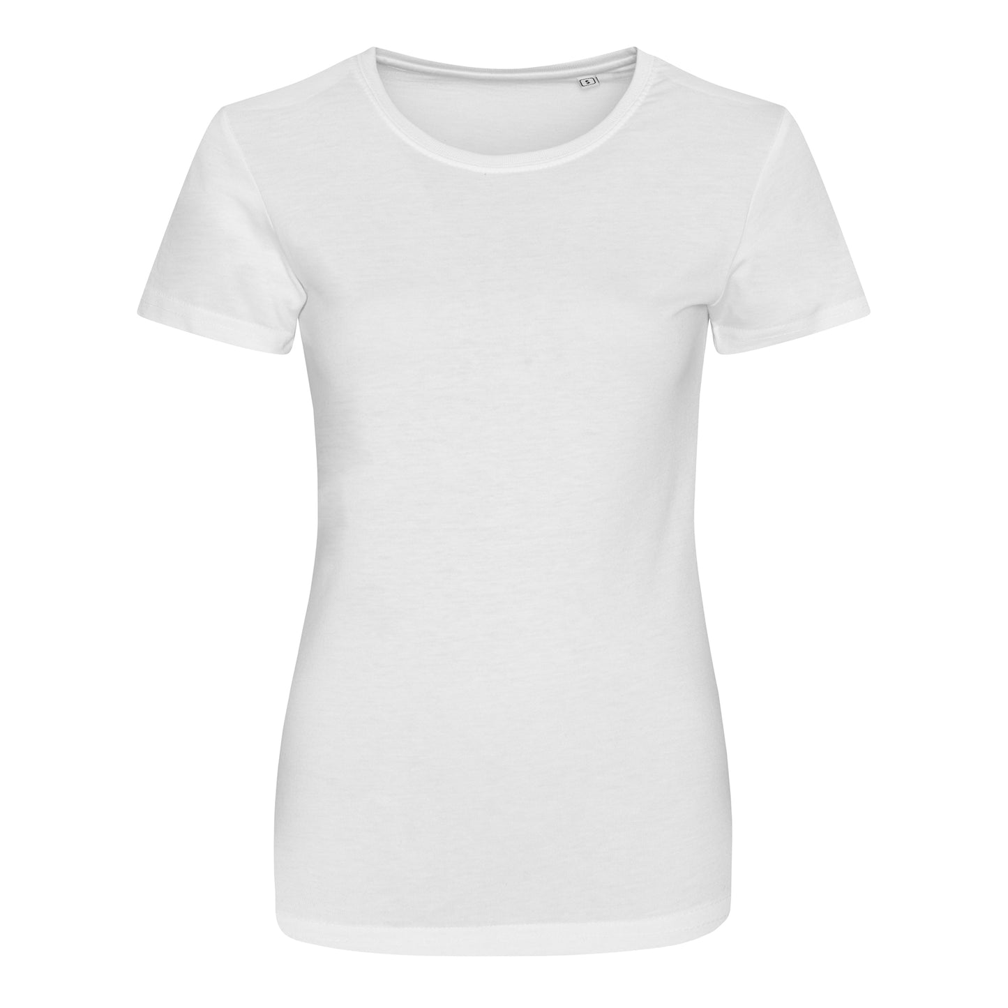 Solid White - Front - AWDis Womens-Ladies Girlie Tri-Blend T-Shirt