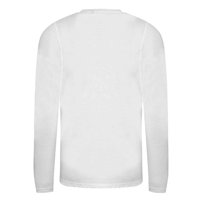 Solid White - Back - AWDis Mens Long Sleeve Tri-Blend T-Shirt