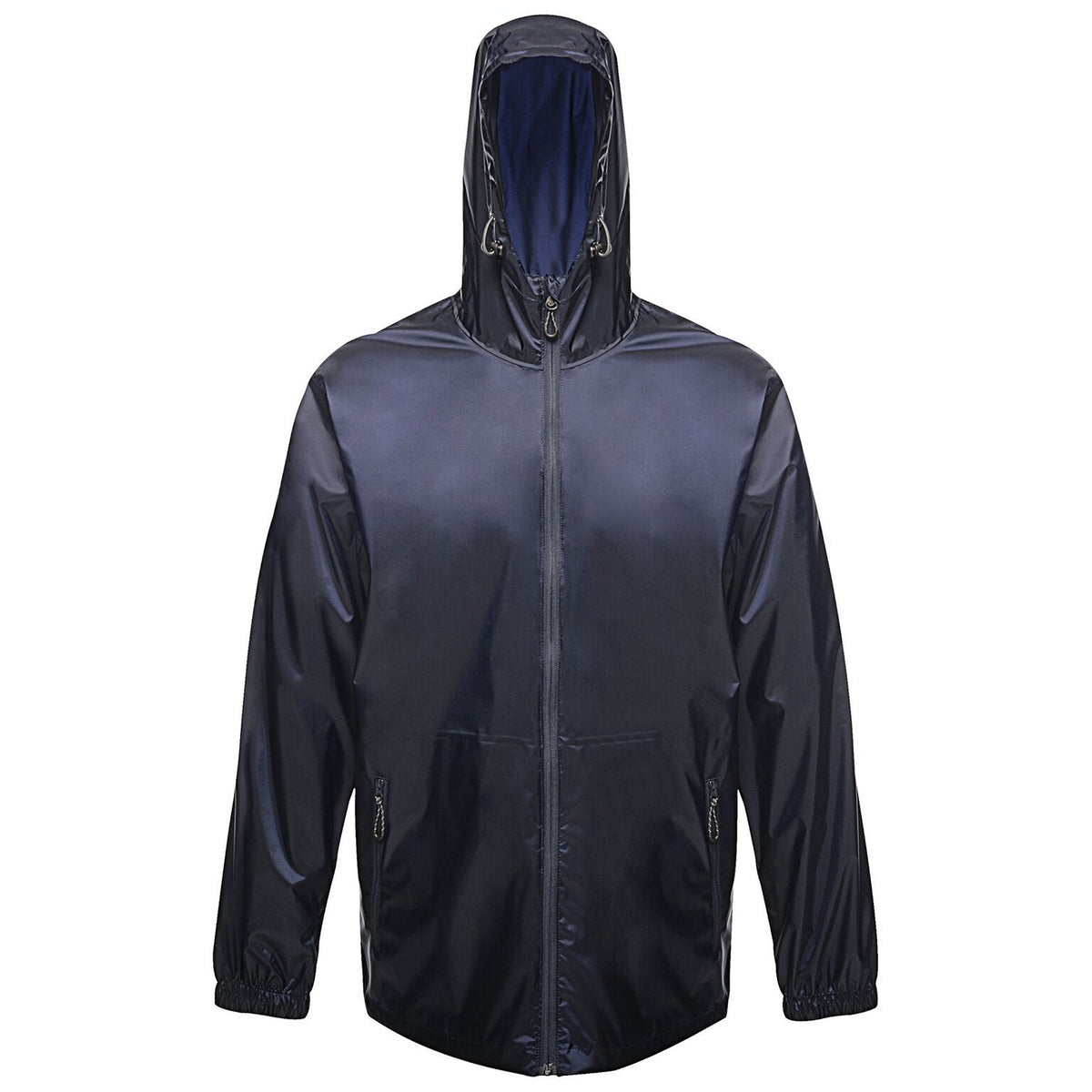 Navy - Front - Regatta Pro Mens Packaway Waterproof Breathable Jacket
