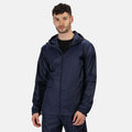 Navy - Back - Regatta Pro Mens Packaway Waterproof Breathable Jacket