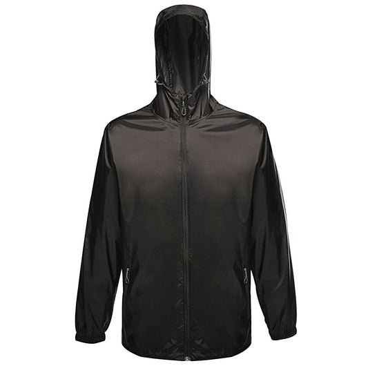 Black - Front - Regatta Pro Mens Packaway Waterproof Breathable Jacket