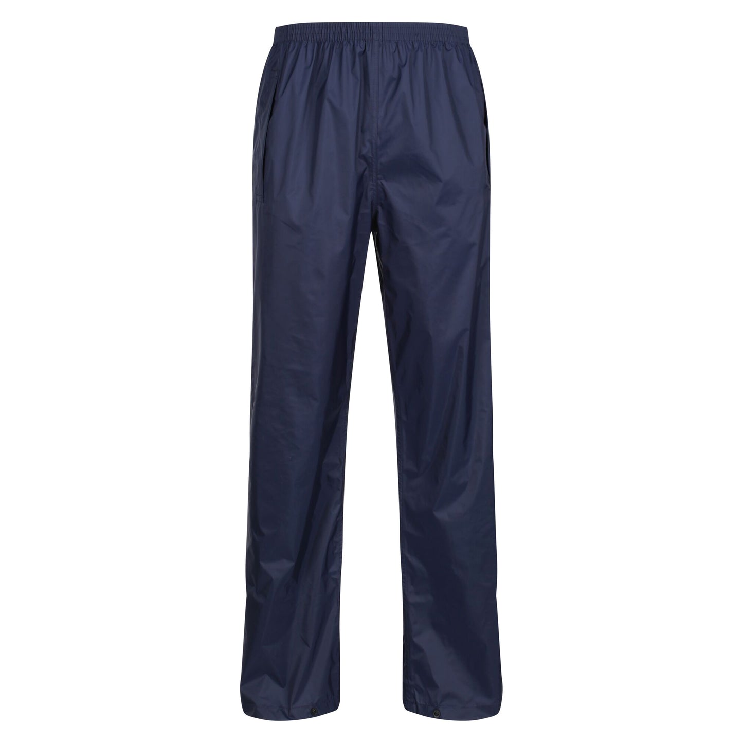 Navy - Front - Regatta Pro Mens Packaway Waterproof Breathable Overtrousers