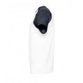 White-Navy - Side - SOLS Mens Funky Contrast Short Sleeve T-Shirt