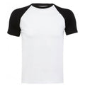 White-Black - Front - SOLS Mens Funky Contrast Short Sleeve T-Shirt