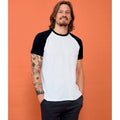 White-Black - Back - SOLS Mens Funky Contrast Short Sleeve T-Shirt