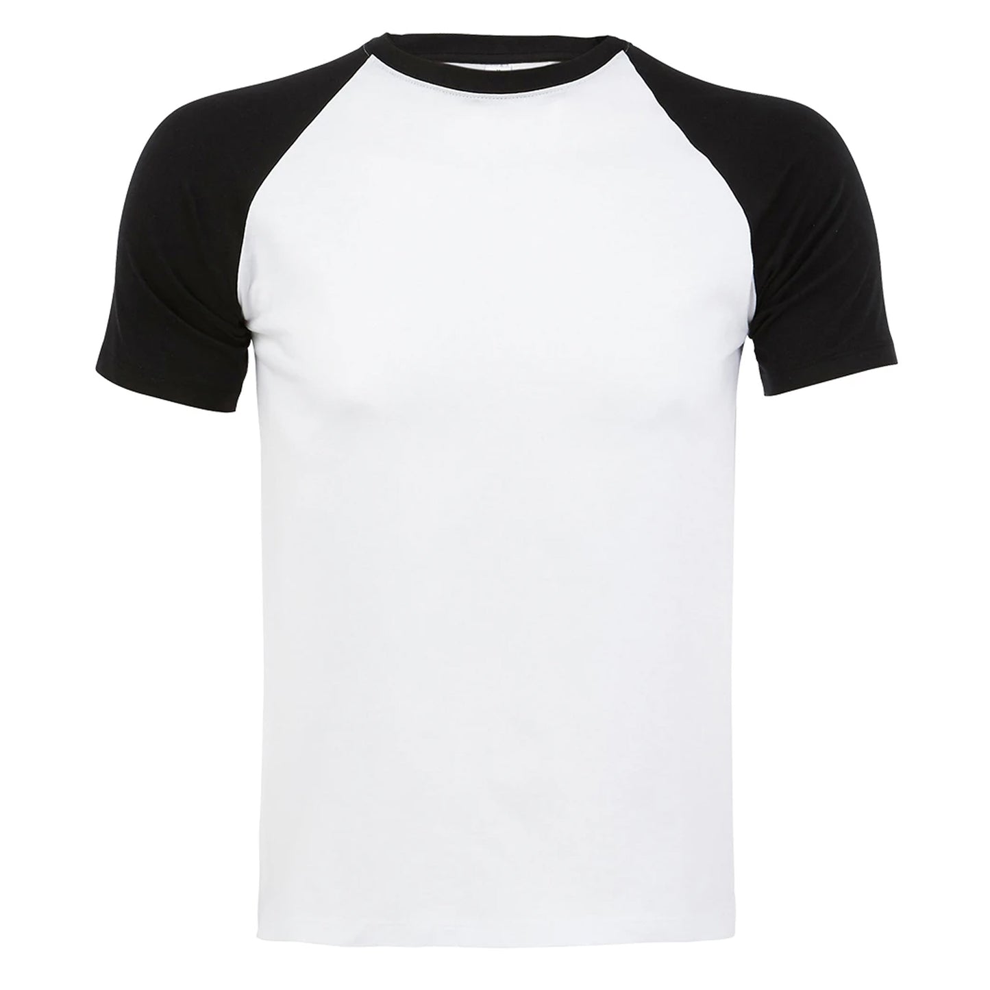 White-Black - Front - SOLS Mens Funky Contrast Short Sleeve T-Shirt
