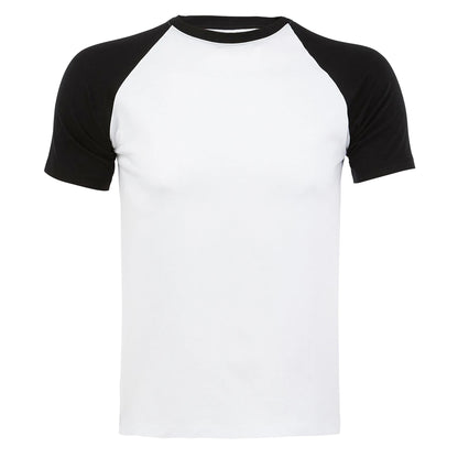 White-Black - Front - SOLS Mens Funky Contrast Short Sleeve T-Shirt