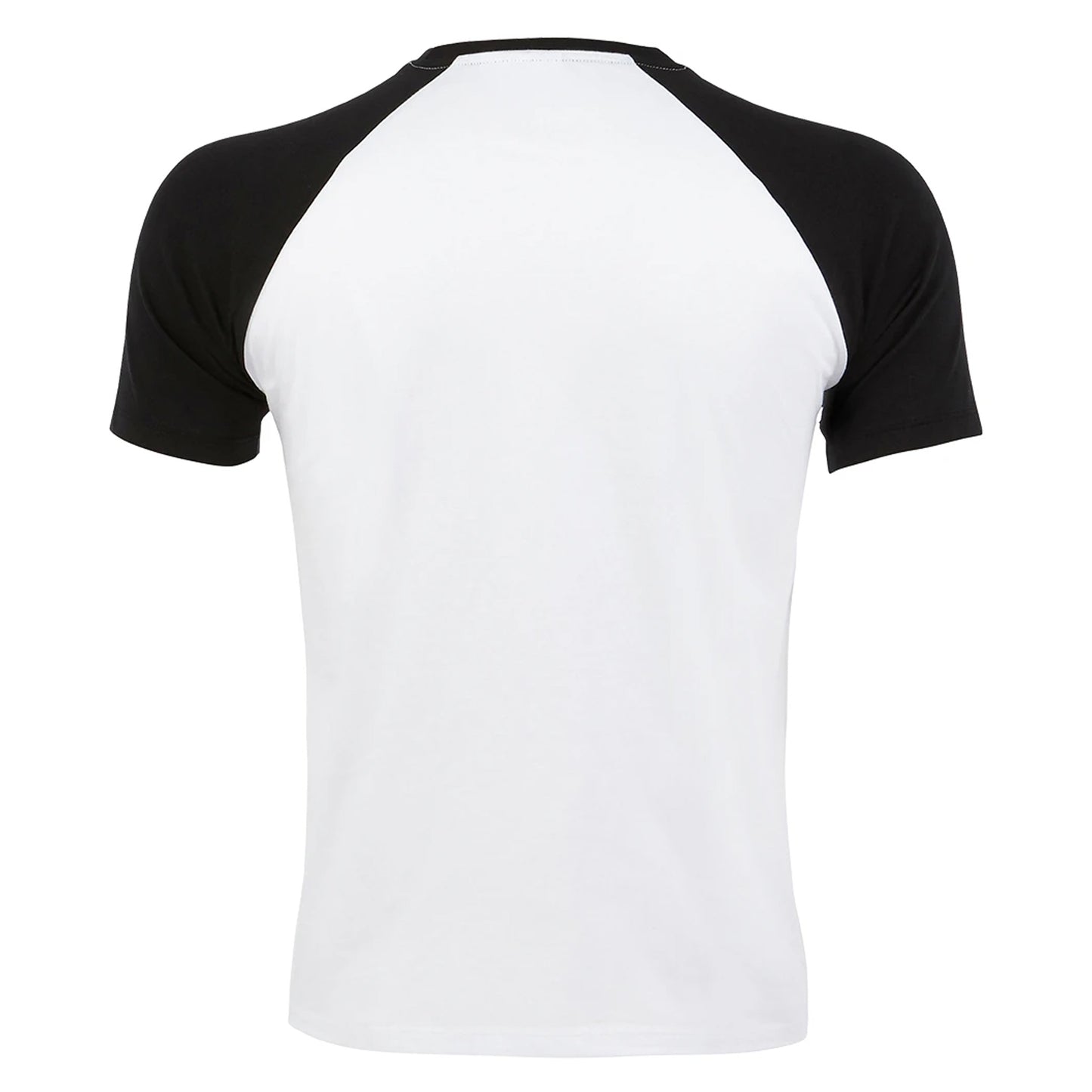 White-Black - Back - SOLS Mens Funky Contrast Short Sleeve T-Shirt