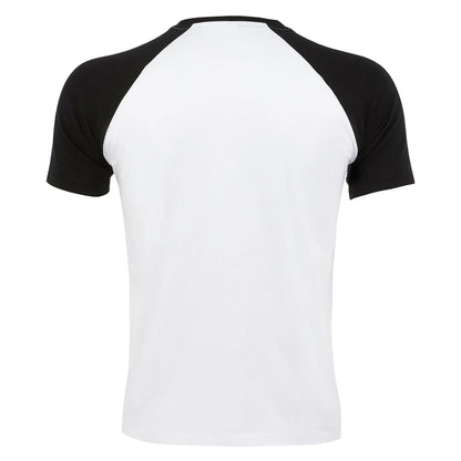 White-Black - Back - SOLS Mens Funky Contrast Short Sleeve T-Shirt