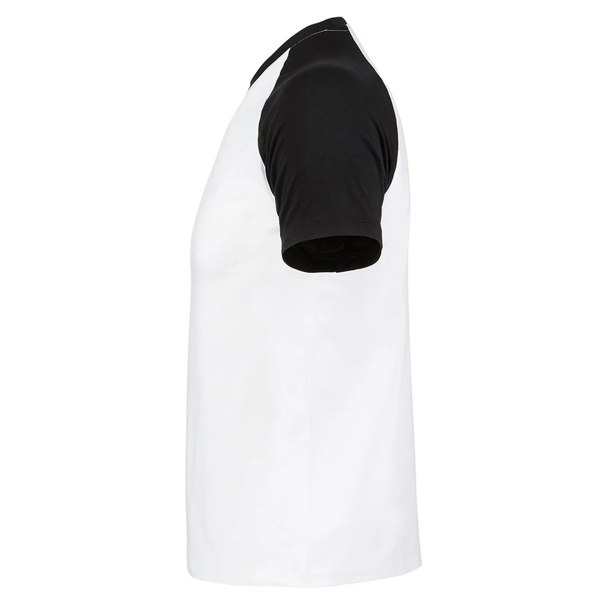 White-Black - Side - SOLS Mens Funky Contrast Short Sleeve T-Shirt