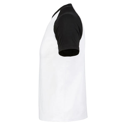 White-Black - Side - SOLS Mens Funky Contrast Short Sleeve T-Shirt