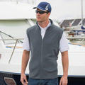 Charcoal - Back - Result Core Mens Micro Fleece Gilet