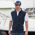 Navy - Back - Result Core Mens Micro Fleece Gilet