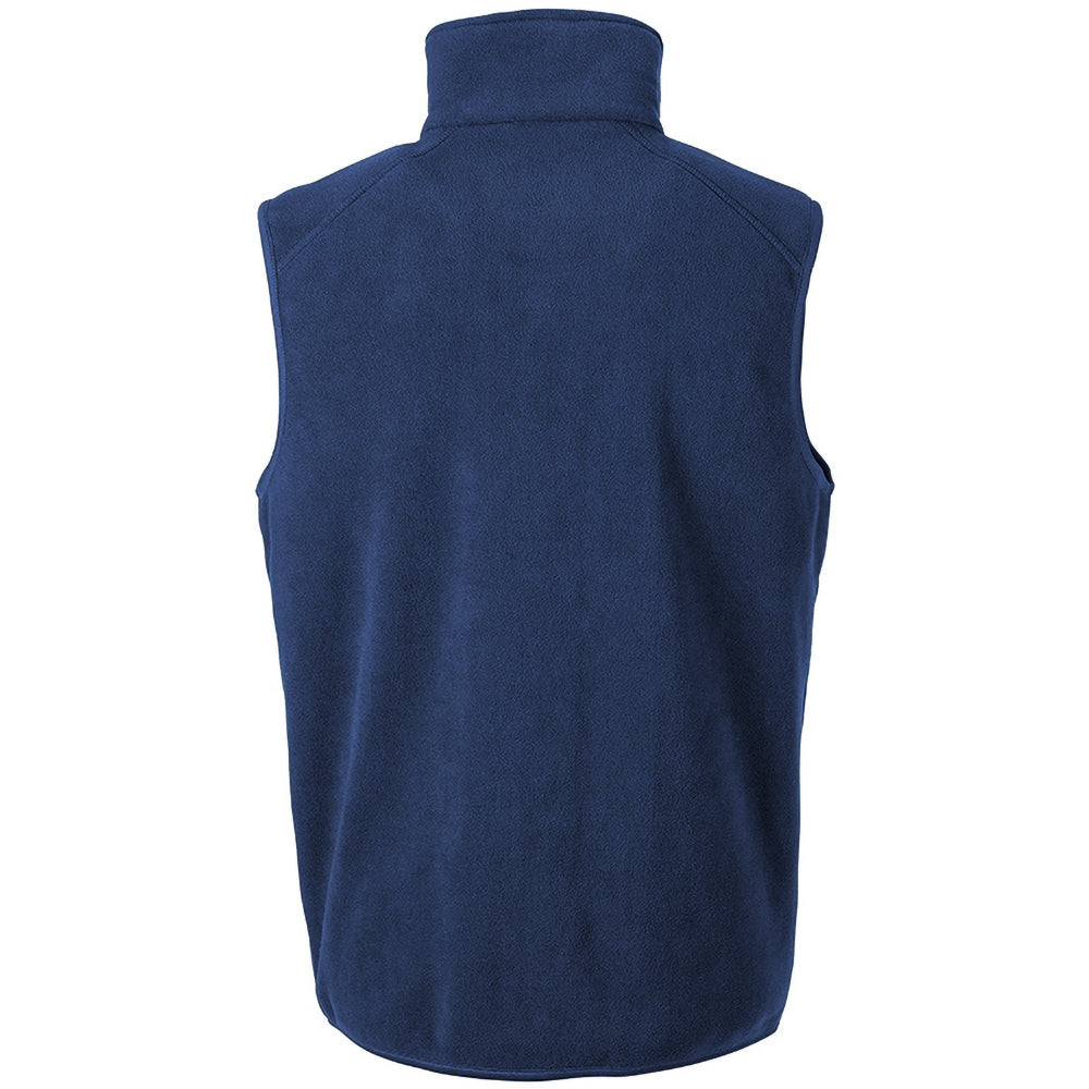 Navy - Side - Result Core Mens Micro Fleece Gilet