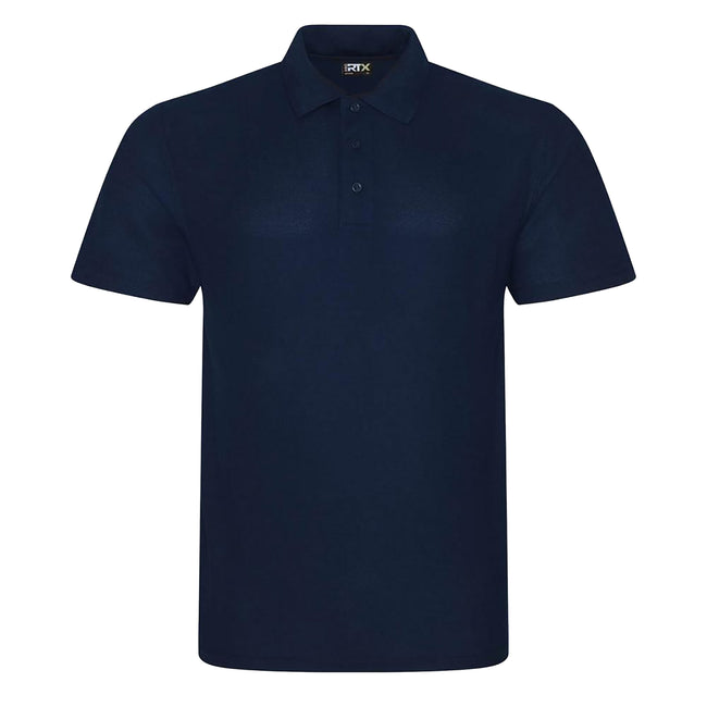 Navy - Front - PRO RTX Mens Pro Pique Polo Shirt