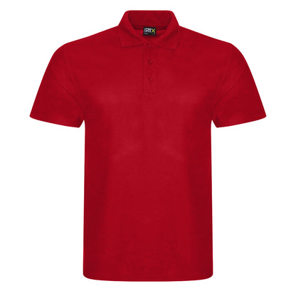Red - Front - PRO RTX Mens Pro Pique Polo Shirt