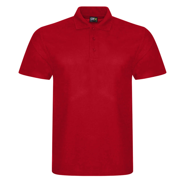 Red - Front - PRO RTX Mens Pro Pique Polo Shirt