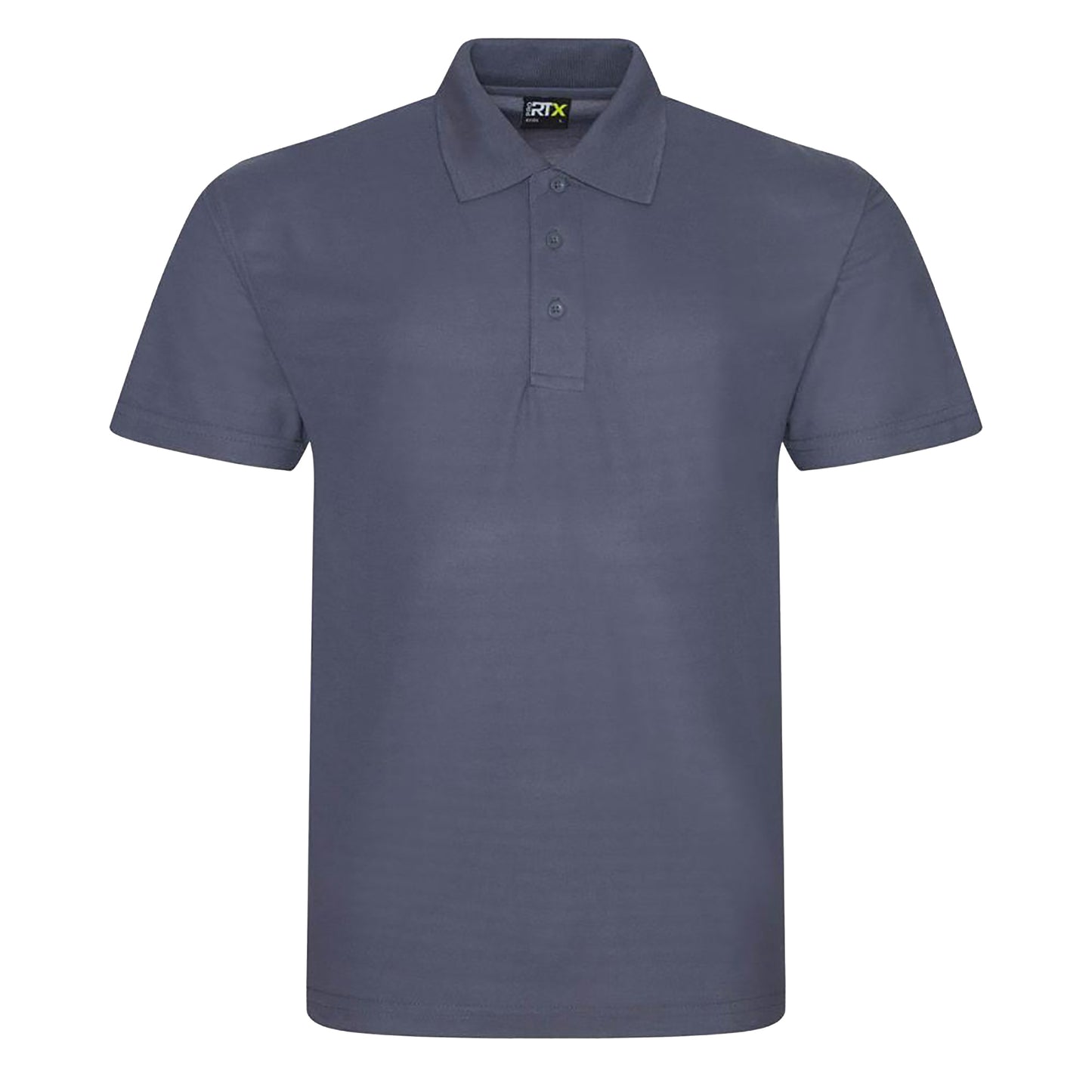 Solid Grey - Front - PRO RTX Mens Pro Pique Polo Shirt
