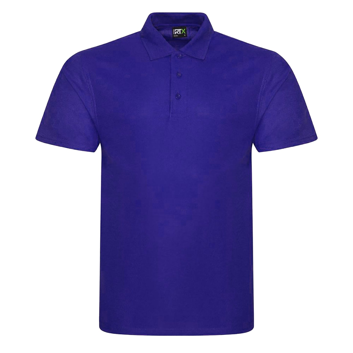 Purple - Front - PRO RTX Mens Pro Pique Polo Shirt