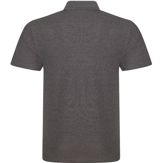 Charcoal - Back - PRO RTX Mens Pro Pique Polo Shirt