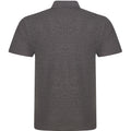 Charcoal - Back - PRO RTX Mens Pro Pique Polo Shirt