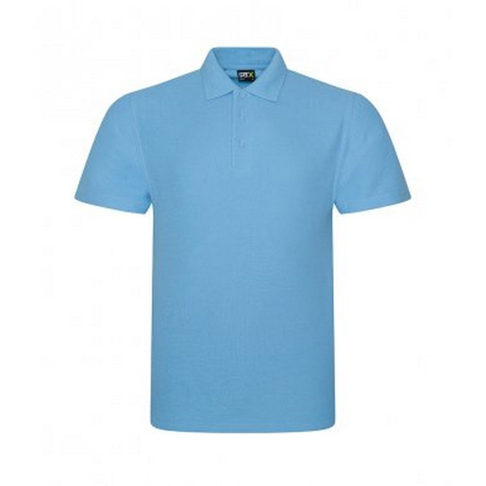 Sky Blue - Front - PRO RTX Mens Pro Pique Polo Shirt