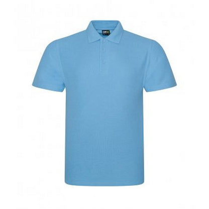 Sky Blue - Front - PRO RTX Mens Pro Pique Polo Shirt