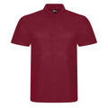 Burgundy - Front - PRO RTX Mens Pro Pique Polo Shirt
