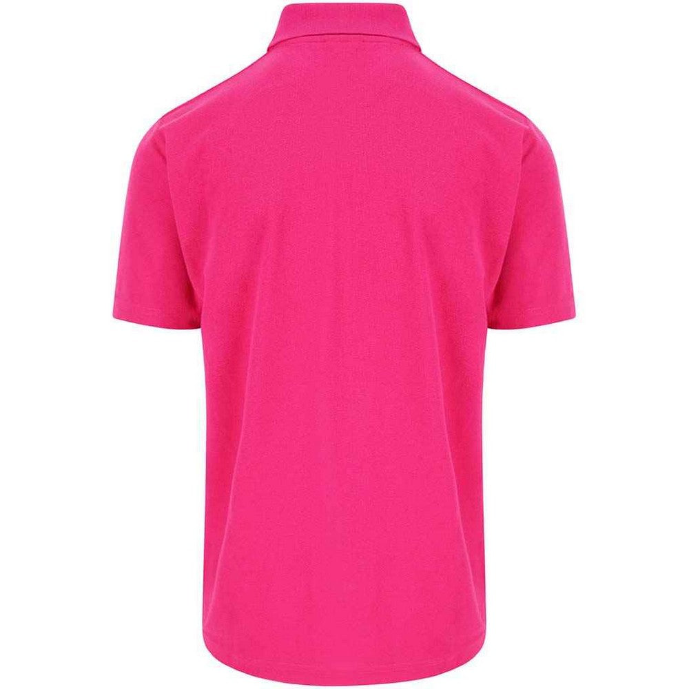 Fuchsia - Back - PRO RTX Mens Pro Pique Polo Shirt