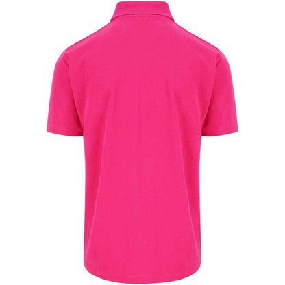 Fuchsia - Back - PRO RTX Mens Pro Pique Polo Shirt