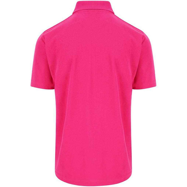 Fuchsia - Back - PRO RTX Mens Pro Pique Polo Shirt