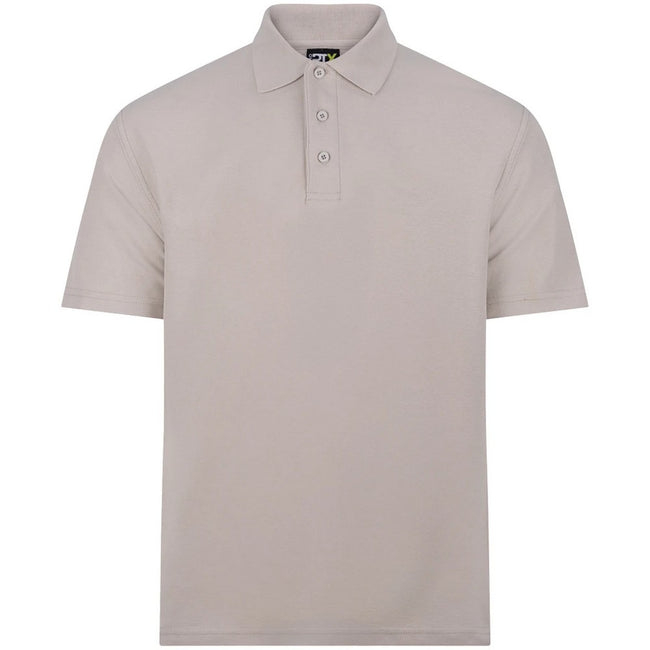 Stone - Front - PRO RTX Mens Pro Pique Polo Shirt